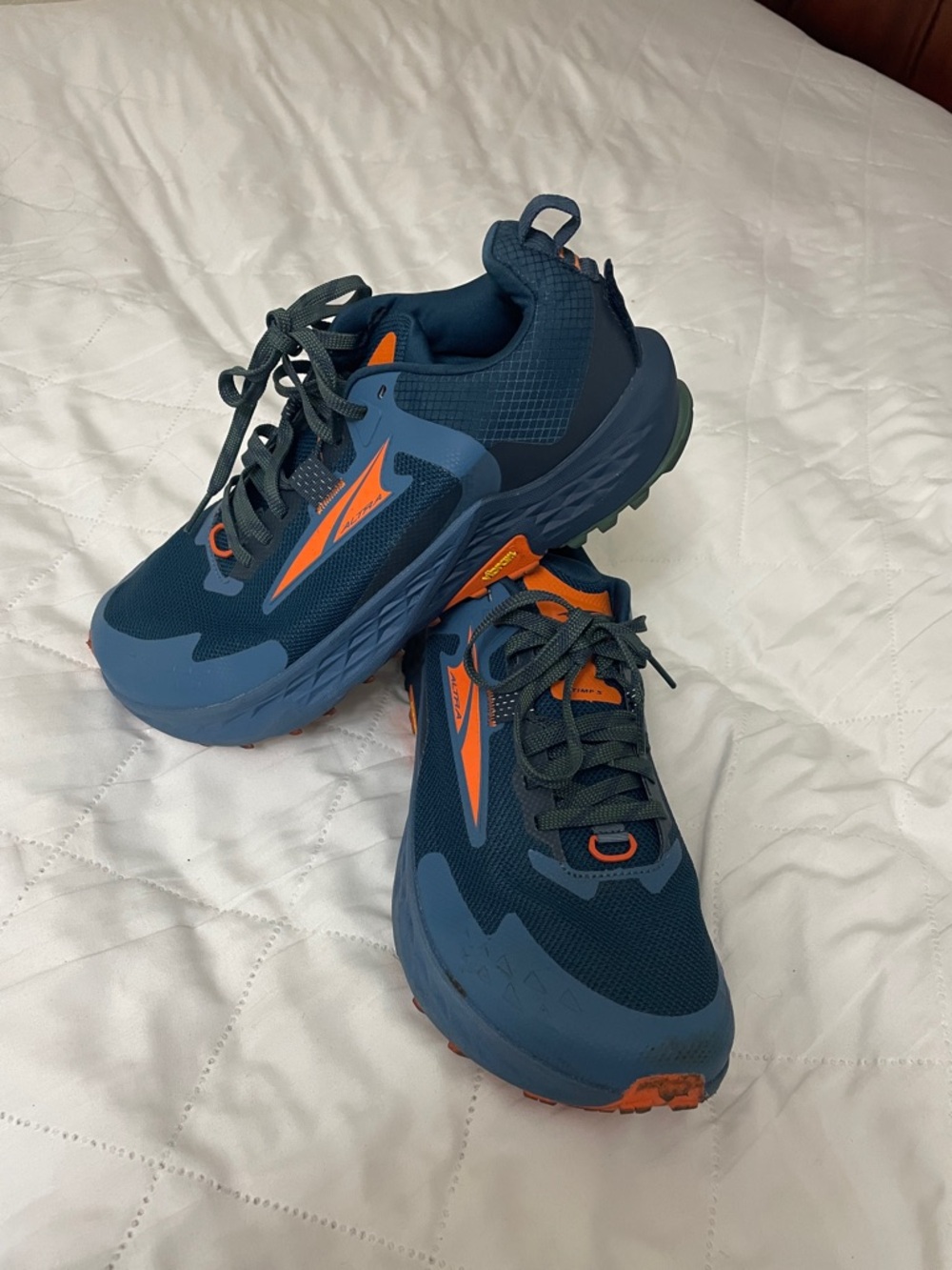 Altra Men's Blue and Orange Trail Running Shoes